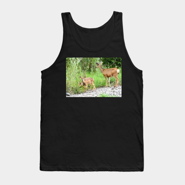 Baby Deer Tank Top by Scubagirlamy